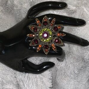 🌟Add-on item, Elegant Floral Gemstone Ring